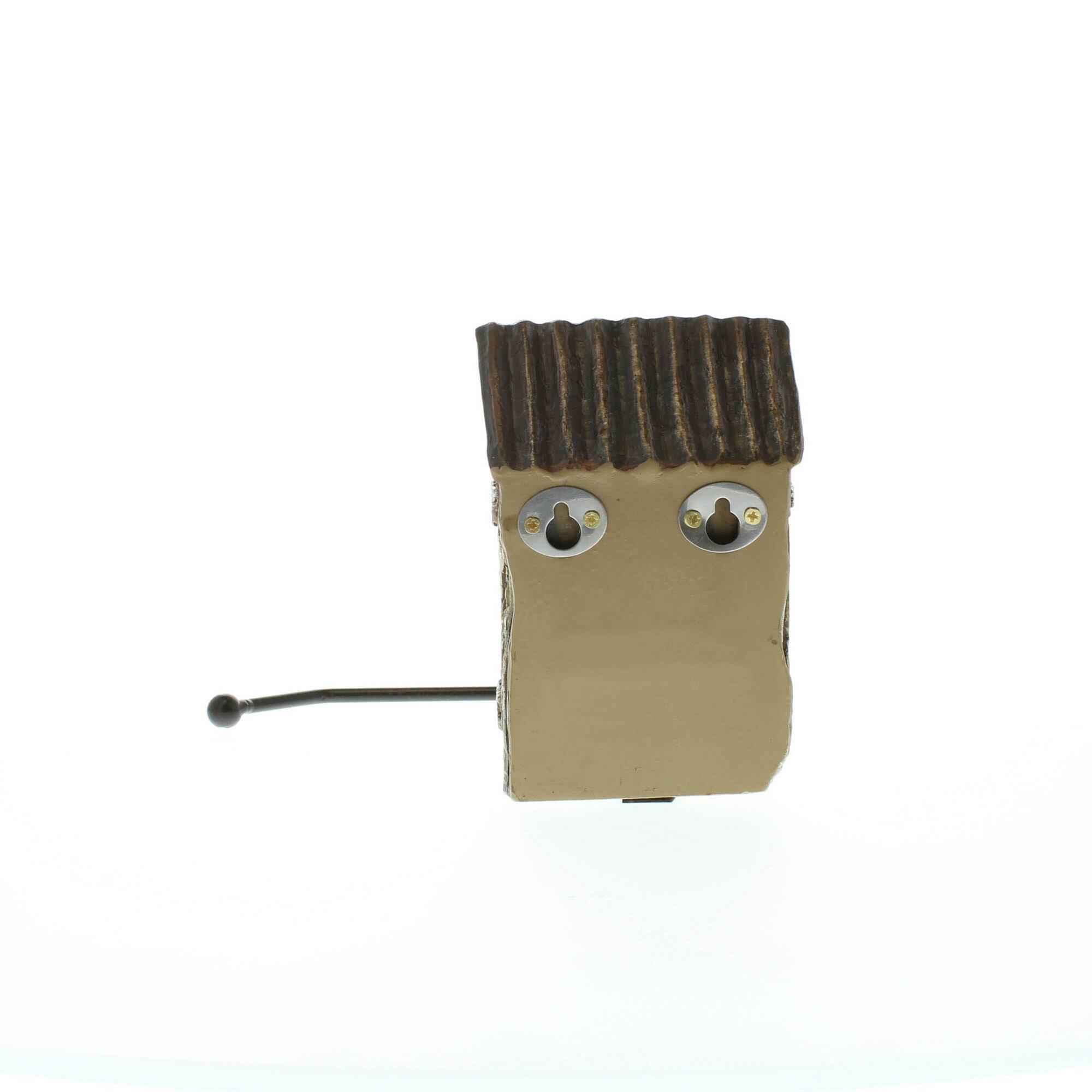 9.5" Bear Outhouse Toilet Paper Holder
